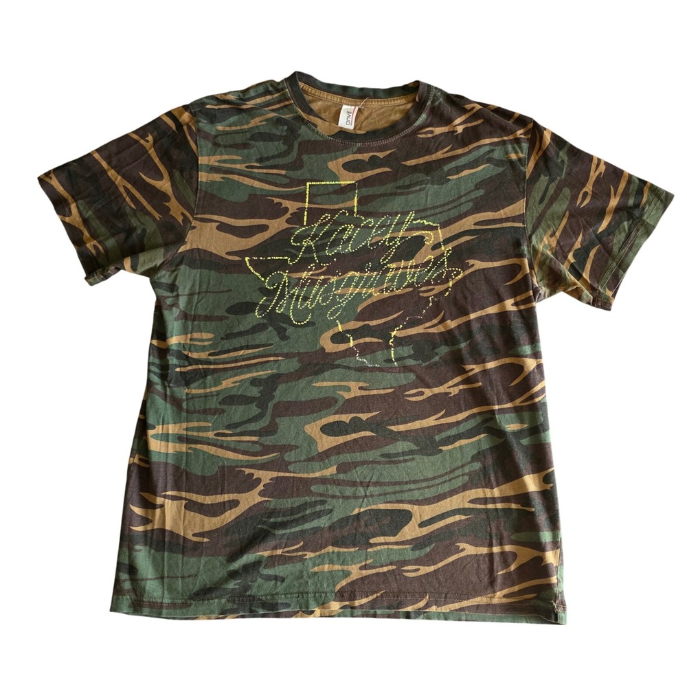 Kacey Musgraves Texas Camo T-Shirt Anvil Tiger Stripe Graphic Tee Mens Medium